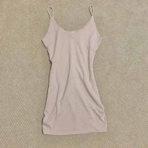 Blush pink bodycon dress